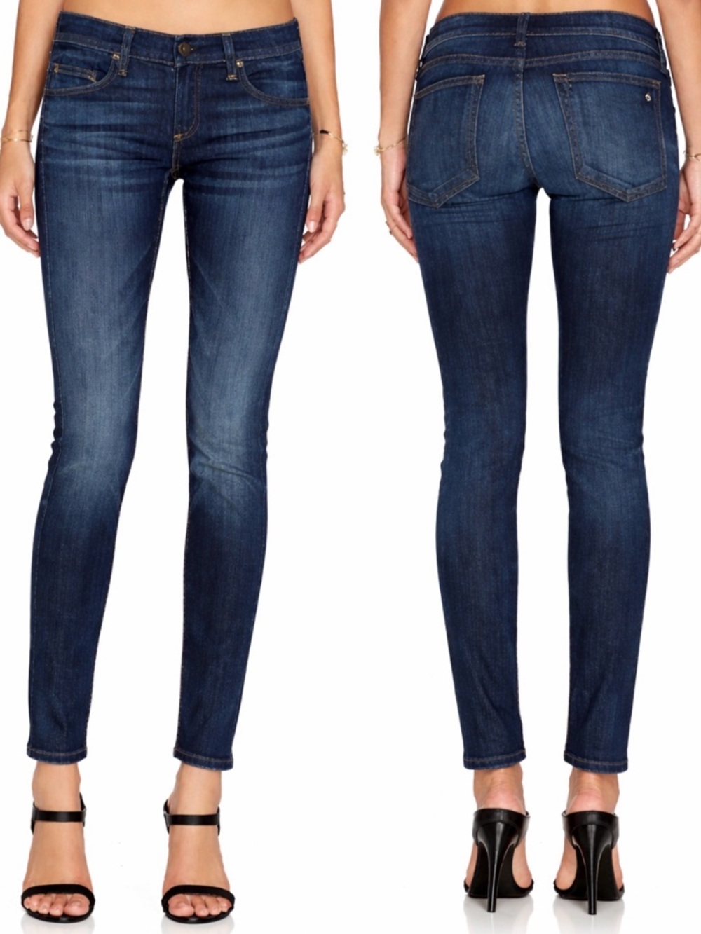 rag & bone The Dre Boyfriend Jeans Pike Wash Dark Blue Size 26